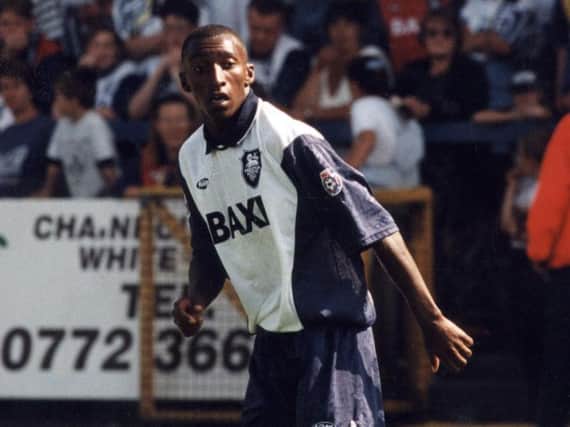 Terry Fleming in action during his PNE days