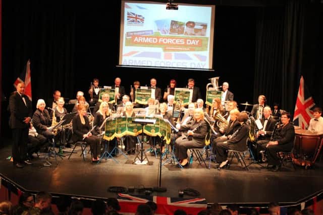 ELCB at an Armed Forces concert