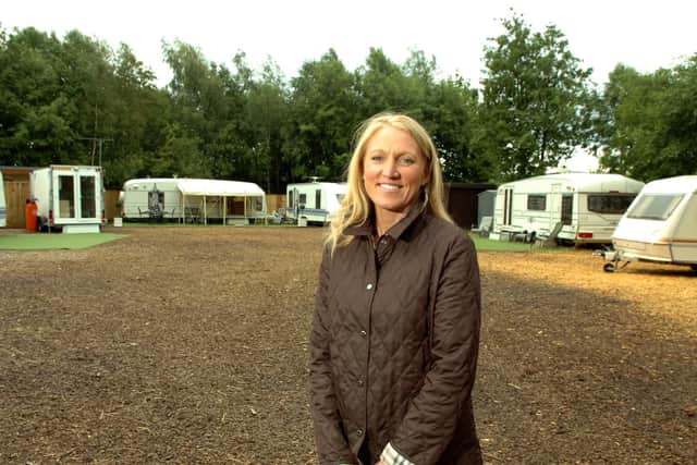 Mrs Linfoot previously asked the council to bring two more caravans to the site - but was denied