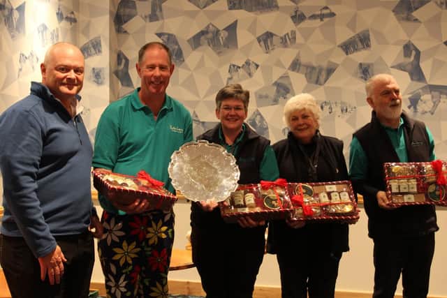 Adrian Meikle, The Flower Bowl's managing director Guy Topping, Gail Munro, Sue Wilkinson, and Colin Wilkinson