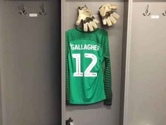 Paul Gallagher arrived at training on Monday morning to find this in the dressing room