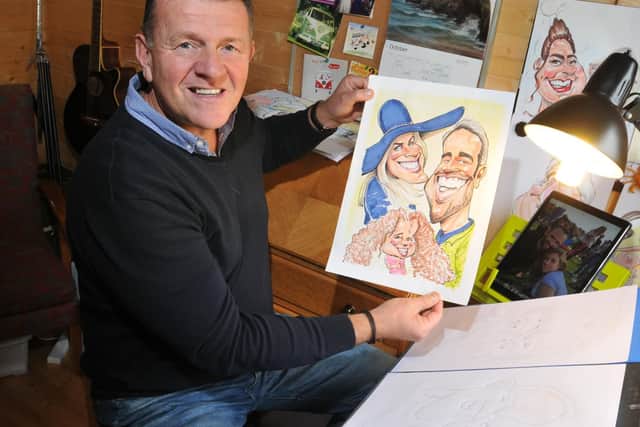 Paul at work in his studio