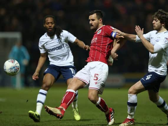 Bailey Wright in action against PNE at Deepdale last season