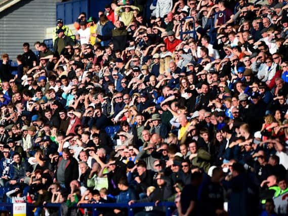 Preston fans look on during the recent home win over Wigan