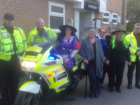 The Chatterboxes group at Cuerden Residential Park in Leyland raised 1,000 for North West Blood Bikes