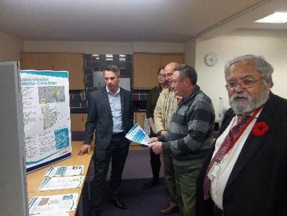 Planners, councillors and residents discuss the proposals