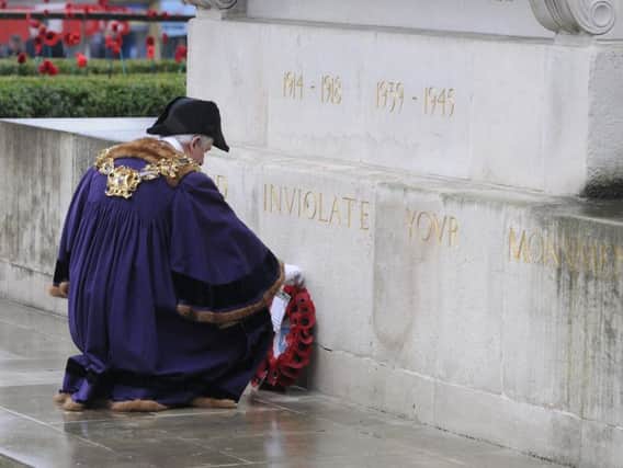 Preston Remembrance Sunday Service at the Flag Market