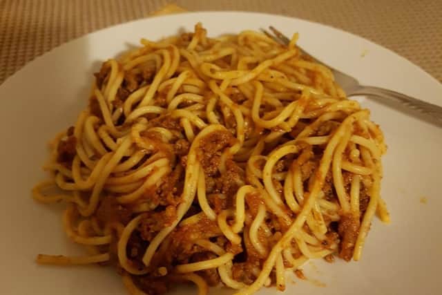 Traditional favourite spaghetti bolognese