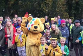 Members of the health walk in Cuerden Valley Park to raise funds for Children in Need
Photo by Carol Webb