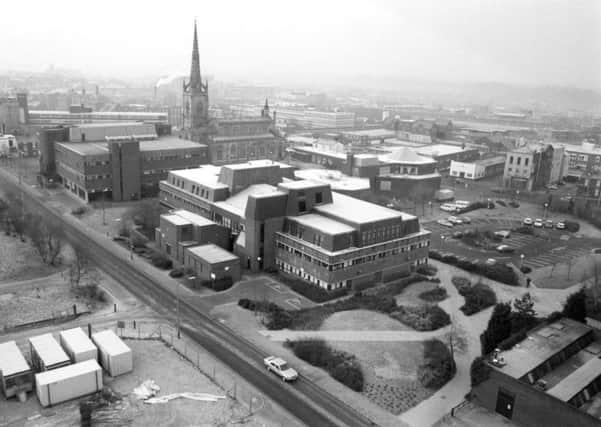 UCLan - a view of the campus during building of Harrington Building