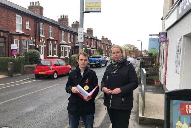 Kim Snape & Paul Sloan in Croston village