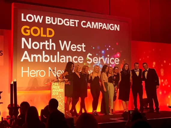 The North West Ambulance Service (NWAS) communications team was praised at the Chartered Institute of Public Relations (CIPR) PRide Awards 2018 for their Make the Right Call and Hero Next Door campaigns.