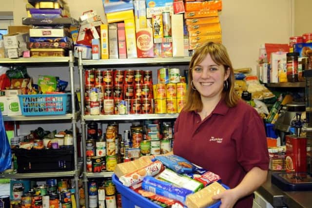 General assistant Claire Hobson at Preston's Salvation Army foodbank