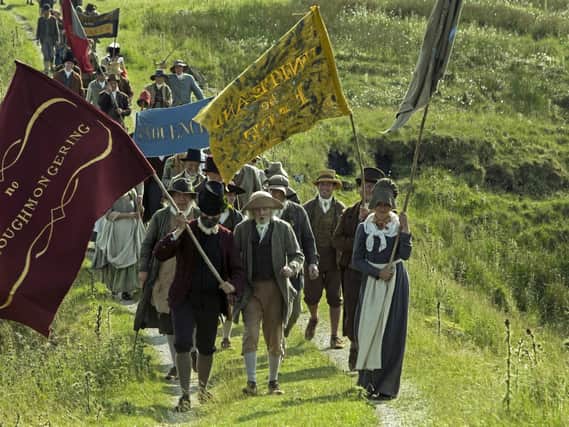 A scene from the film Peterloo