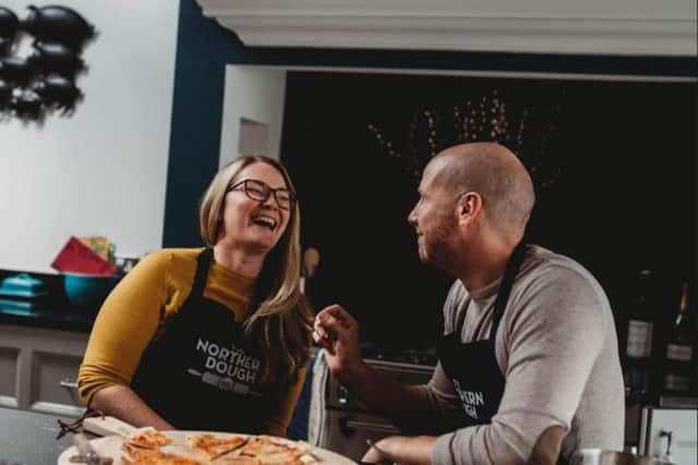 Amy Cheadle and husband Chris, founders of the Northern Dough Co.
Photo courtesy of Robyn Swain Photography.