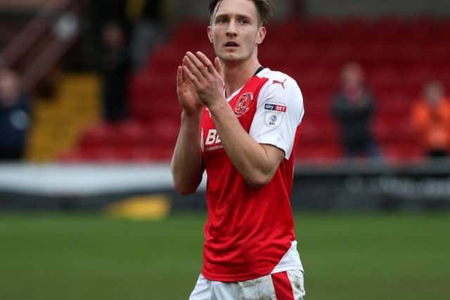 Ben Davies during his loan spell at Fleetwood