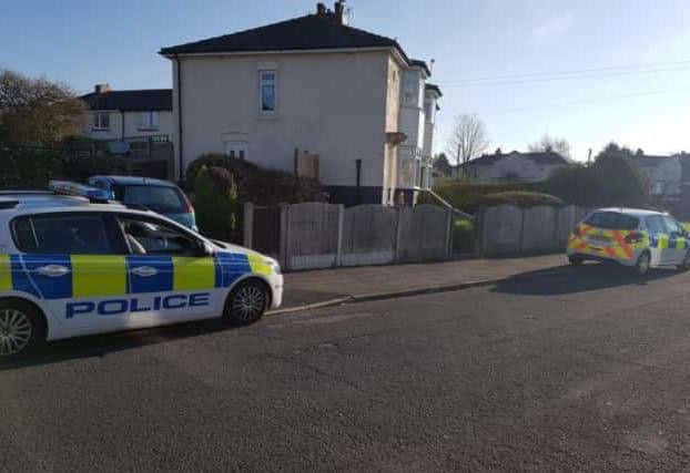 The scene of the samurai sword fight in Romford Road, off Blackpool Road, Preston.