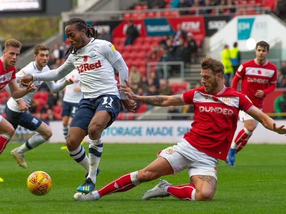 Daniel Johnson in action during the win over Bristol City before the international break