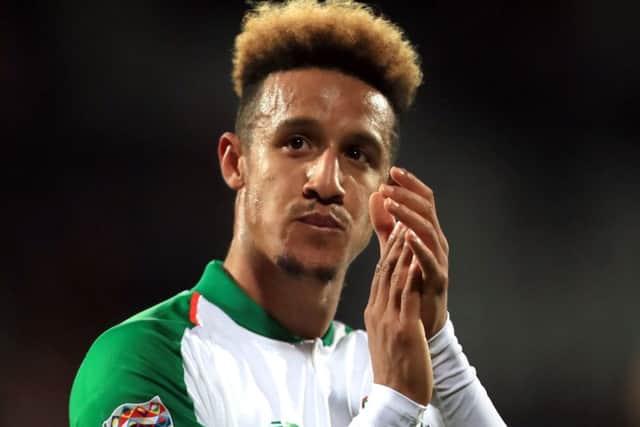 Preston forward Callum Robinson has been on international duty with the Republic of Ireland