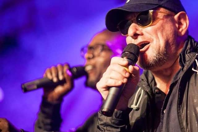 Kermit and Shaun Ryder (front) make up Black Grape