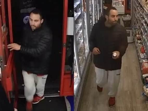 The last sighting of Steven on CCTV in Manchester.