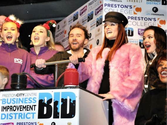 Jack P Shepherd and an all-star cast at Preston Christmas Lights