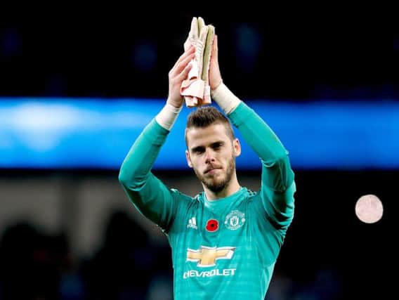 Manchester United goalkeeper David de Gea