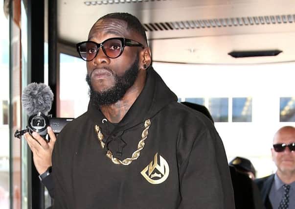 Deontay Wilder is gearing up for Saturday's big fight in LA