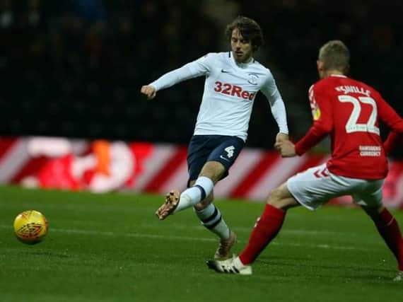 Ben Pearson on the ball against Middlesbrough