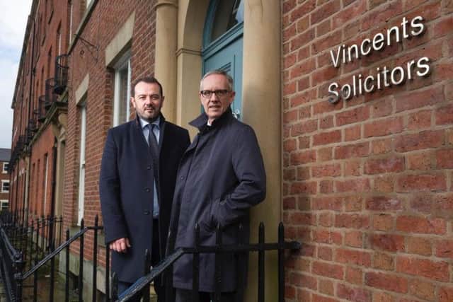 Vincents Solicitors managing partner Phillip Gilmore and commercial director Ross Wellman