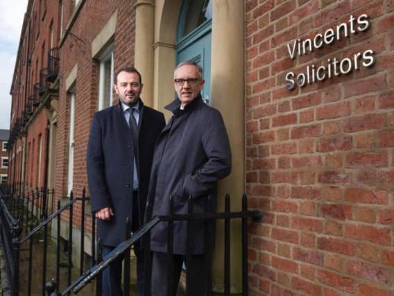 Vincents Solicitors managing partner Phillip Gilmore and commercial director Ross Wellman