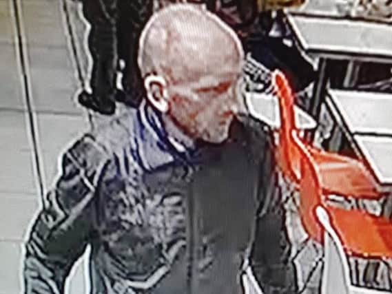 Police want to speak to this man after the theft of a bicycle near Mcdonald's Restaurant, Centurian Way, Leyland.