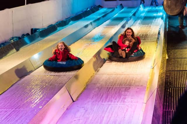 The ice slide at Liverpool Christmas Ice Festival. Photo: www.visitliverpool.com