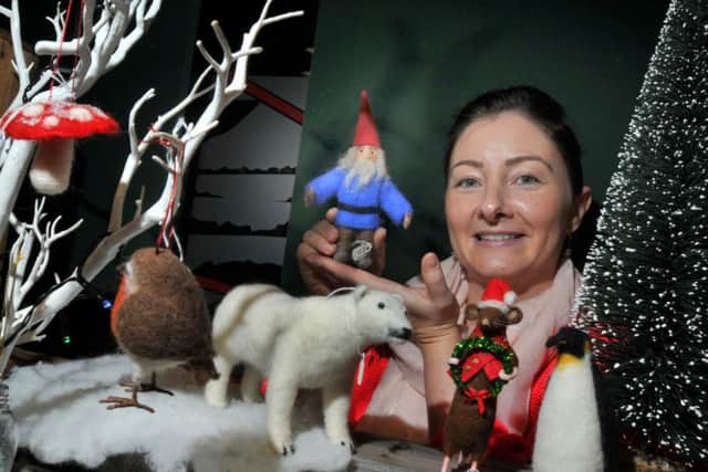 Anna Thomas with some of her Christmas creations