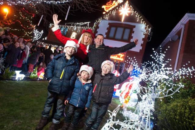 Pictured in 2012 - The Tipping Family Christmas lights on