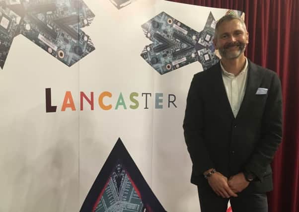 Si Bellamy, head of Eden Project International, at the launch of Place Lancaster