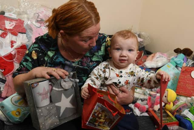 Kirsty Davis and baby Isaac