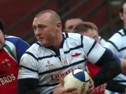 Karl Long playing for Preston Grasshoppers