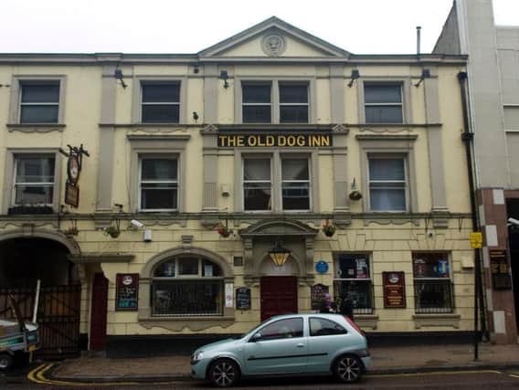 The attack happened outside The Old Dog Inn on Church Street.