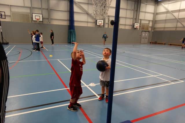 Players of Mammoth Basketball, in Chorley