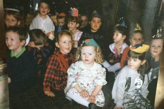 St Marys nursery class in Leyland Christmas party in 1994