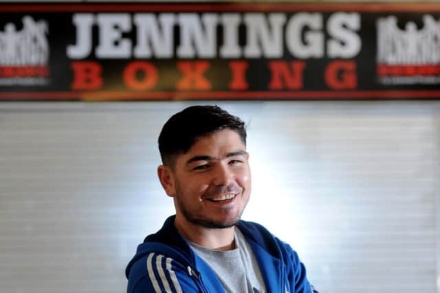 Michael Jennings at his gym in Coppull