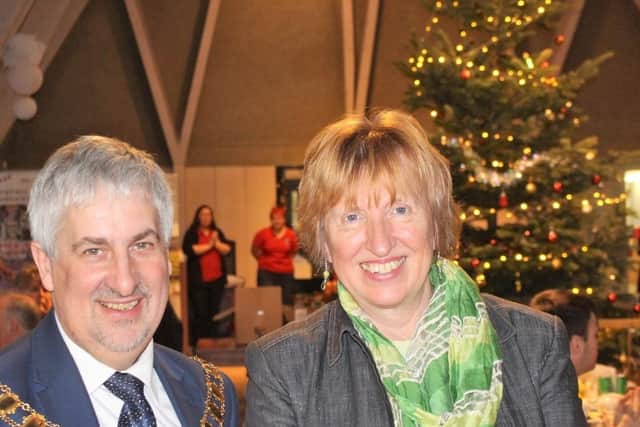 Mayor of Preston Coun Trevor Hart and Lancashire Wildlife Trust chief executive Anne Selby
