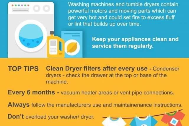 Fire crews have urged people to follow these tips to keep their homes safe from white goods fires.