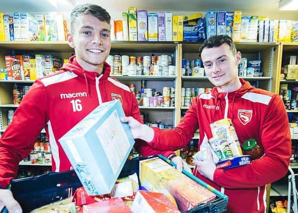 Morecambe's players have helped out in the community