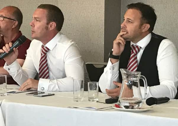 Morecambe FC's owners Jason Whittingham and Colin Goldring