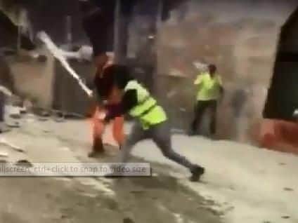 The brutal video has shocked people who it was shared to on social media