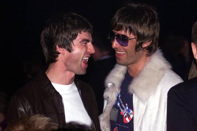 Happier times: Noel and Liam