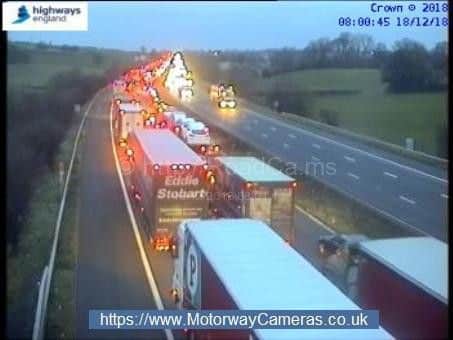 Delays on the M6 northbound this morning.