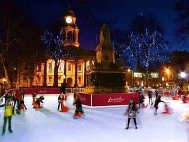 Dalton Square in Lancaster has been transformed into an ice rink for Lancaster on Ice